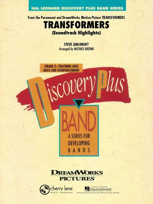 Transformers Soundtrack Highlights Discovery Plus Concert Band 2