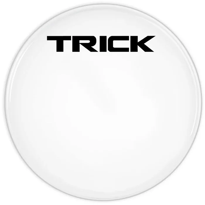 Trick Logo Bass Drum Decal Large Black