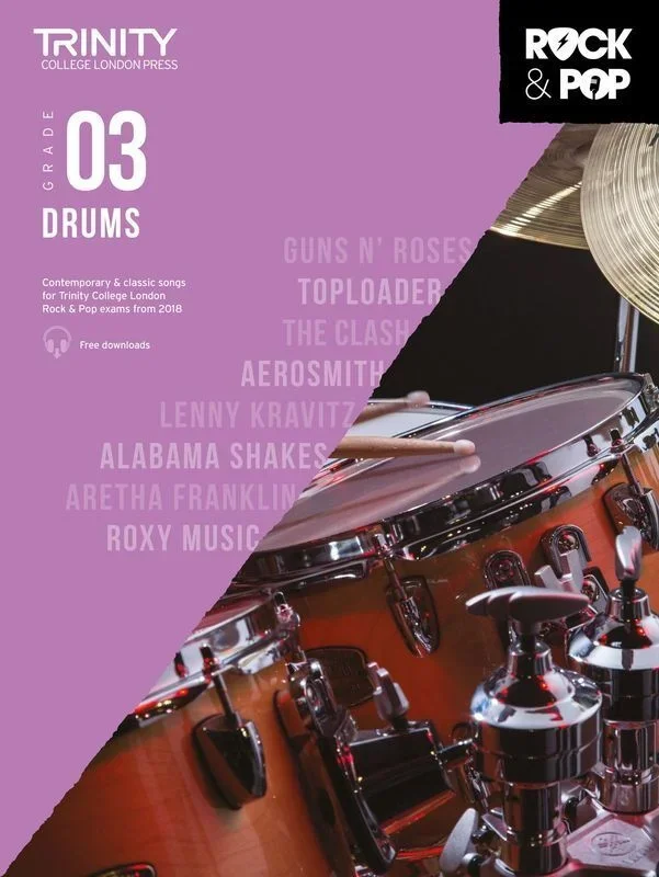 Trinity Rock and Pop Drums Gr 3 2018 (Softcover Book)