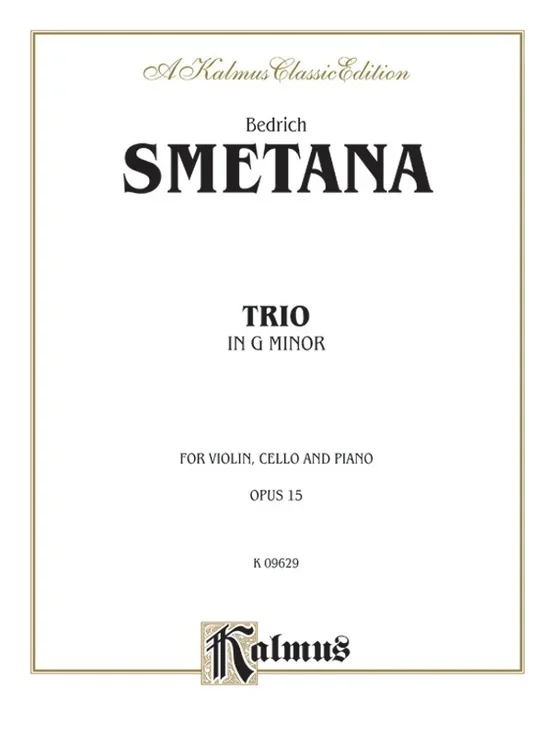 Trio In G Min Op 15 Violin/Vc/Piano