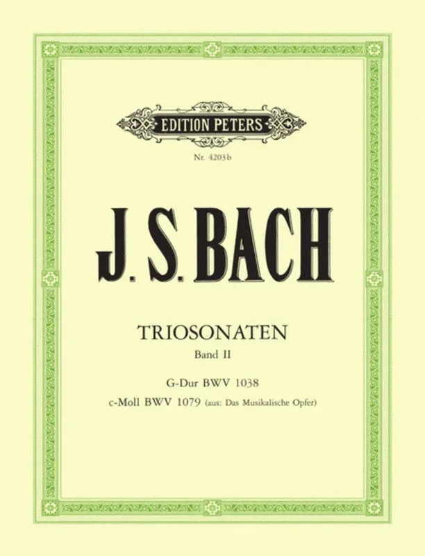 Trio Sonatas Book 2 Bwv 1038 1079 Flute/Violin/Piano (Music Score/Parts) Book