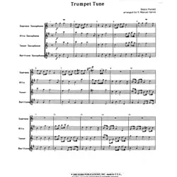 Trumpet Tune – Saxophone Quartet (SATB)