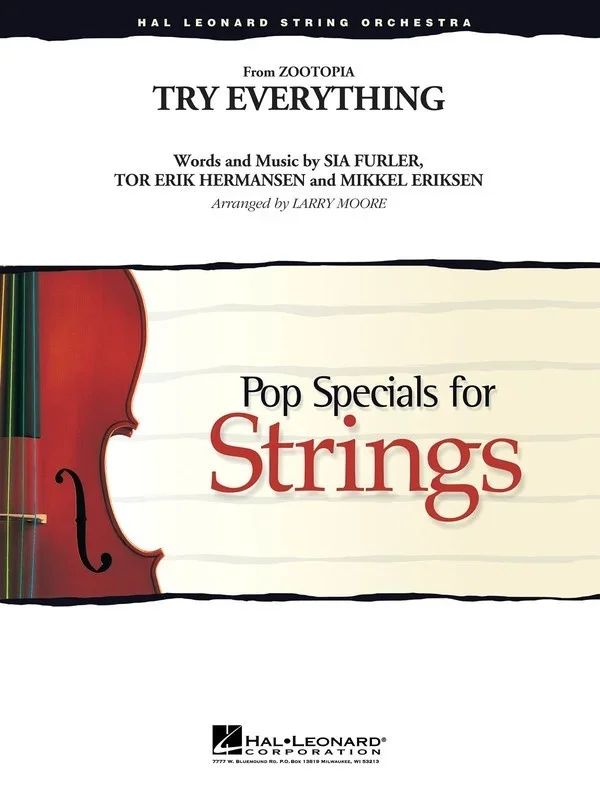 Try Everything (From Zootopia) So3-4 Score/Parts