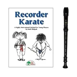 Tudor 1-pc Brown Recorder & Recorder Karate Book