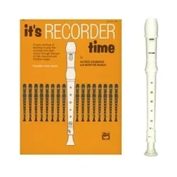 Tudor 1-pc Ivory Recorder & It’s Recorder Time Book