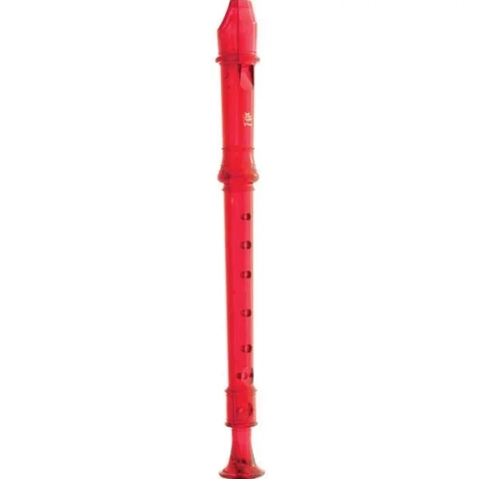 Tudor TD180 Red Candy Apple 2-Piece Soprano Recorder – Baroque Fingering