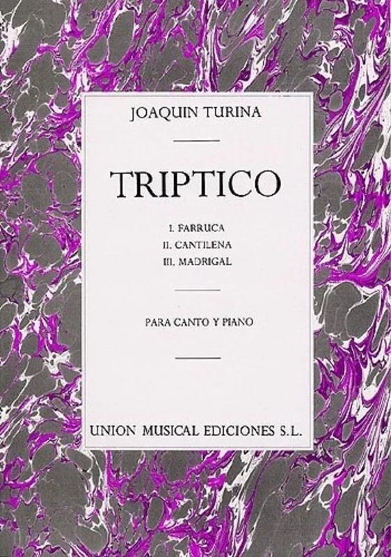 Turina Triptico Voice/Piano