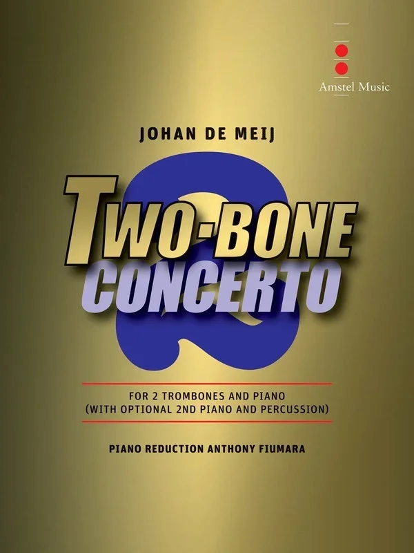 Two Bone Concerto 2 Trombones/Piano (Softcover Book)