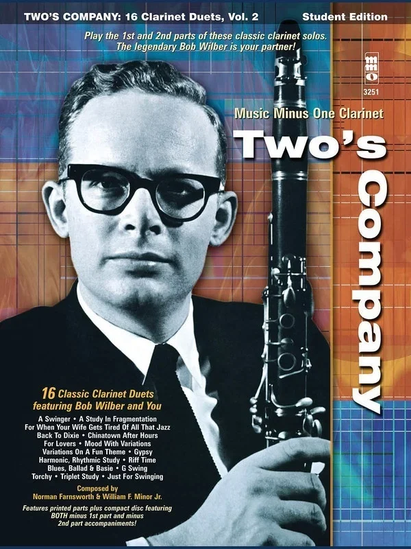 Twos Company 16 Clarinet Duets Book/CD (Softcover Book/CD)