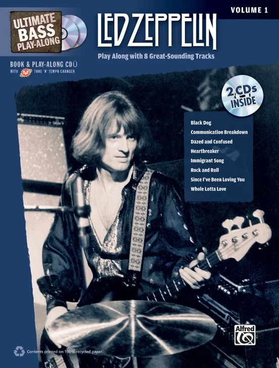 Ultimate Bass Playalong Led Zeppelin Vol 1 Book/CD