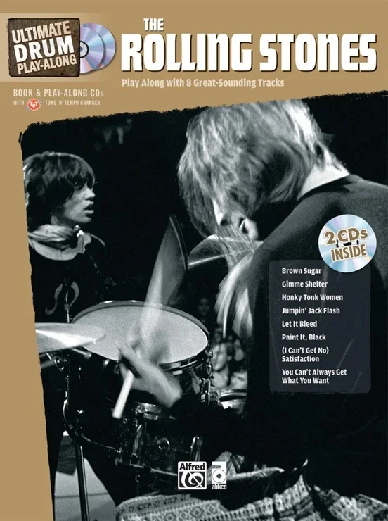 Ultimate Drum Playalong Rolling Stones Book/CD
