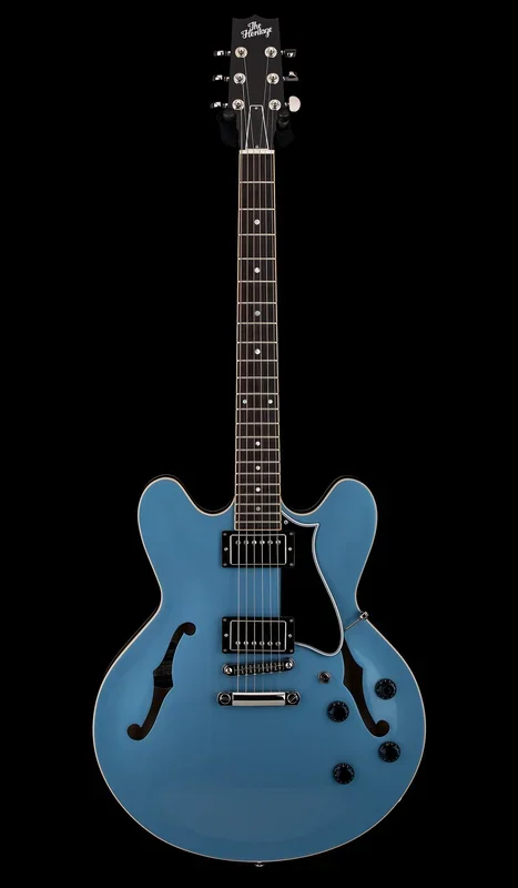 Used Heritage Standard H-535 Semi-Hollow (2024) – Pelham Blue #40507 with Original Hard Case