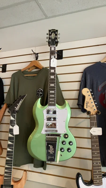 USED NOT a Gibson SG style guitar with case