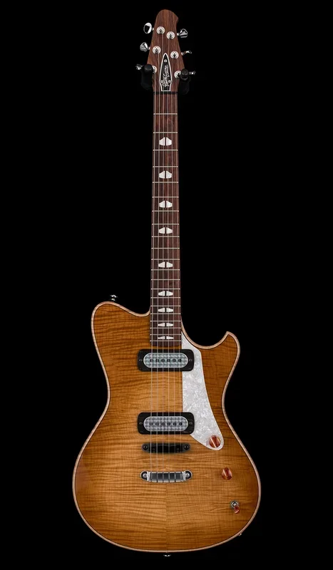 Used Powers Electric A-Type Select AA Top FF42 – Wild Honey Burst #A855 with Original Case