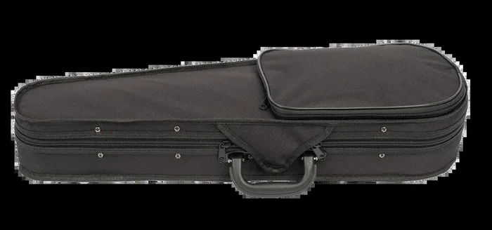 V-Case 1/8 Size Violin Case Moulded Poly Black Nylon Cover