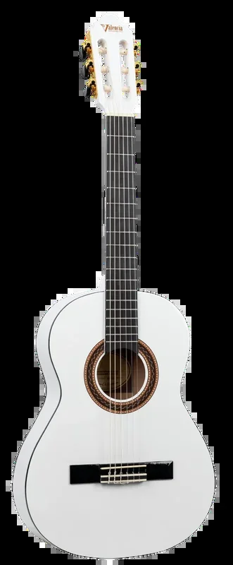 Valencia 100 Series 3/4 Classic Guitar in Gloss White