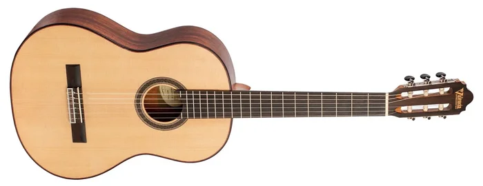 Valencia VC704 Solid Top Classical Guitar Natural Satin