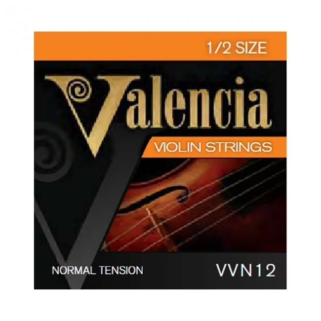 Valencia VVN12 1/2 Set Violin Strings – Steel Ball End