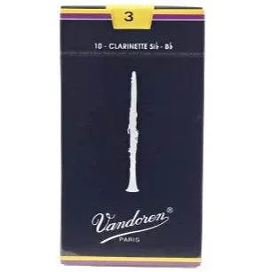 VANDOREN CR103 #3 Clarinet Reeds, Box of 10