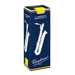 Vandoren Traditional Baritone Saxophone Reeds – Strength 3.5 Box of 5