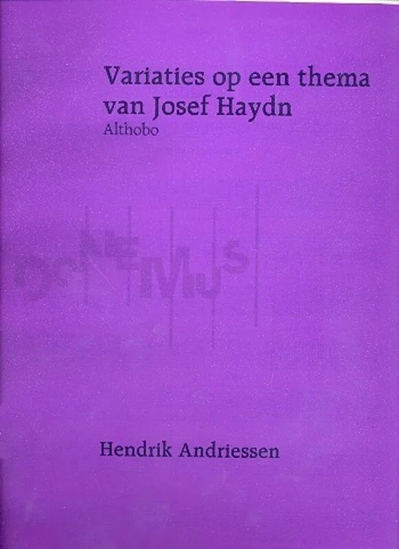 Variations On A Theme By Josef Haydn Cor Anglais/Piano (Softcover Book)