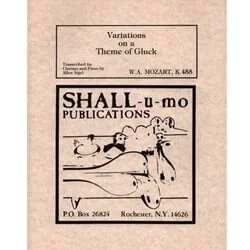 Variations on a Theme of Gluck, K. 455 – Clarinet and Piano