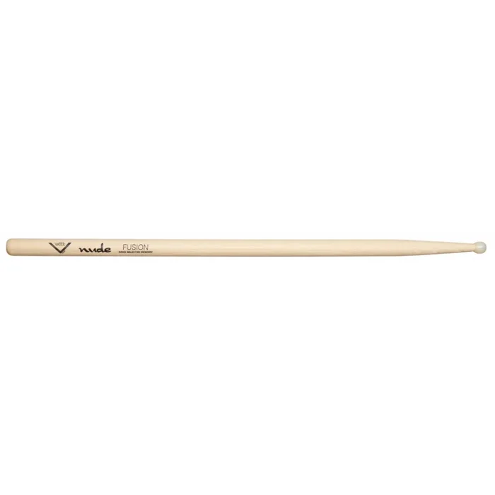 Vater Nude Fusion Nylon Tip Drumsticks – 5A/5B Grip, Small Round Tip for Cymbal Clarity