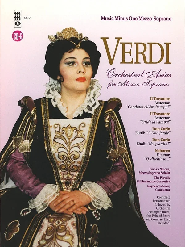 Verdi – Orchestral Arias For Mezzo Book/CD (Softcover Book/CD)