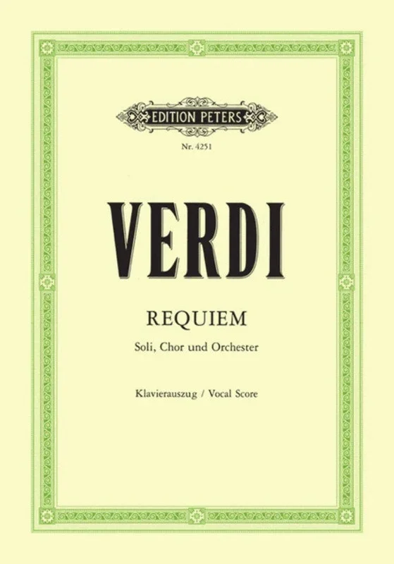 Verdi – Requiem Vocal Score (Softcover Book)