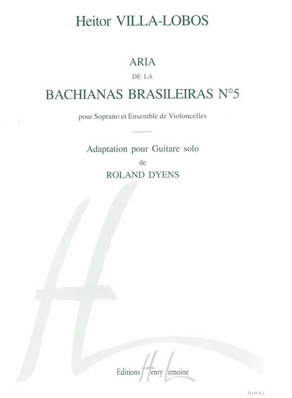 Villa-Lobos: Aria from Bachianas Brasileiras No. 5 (arr. for guitar)