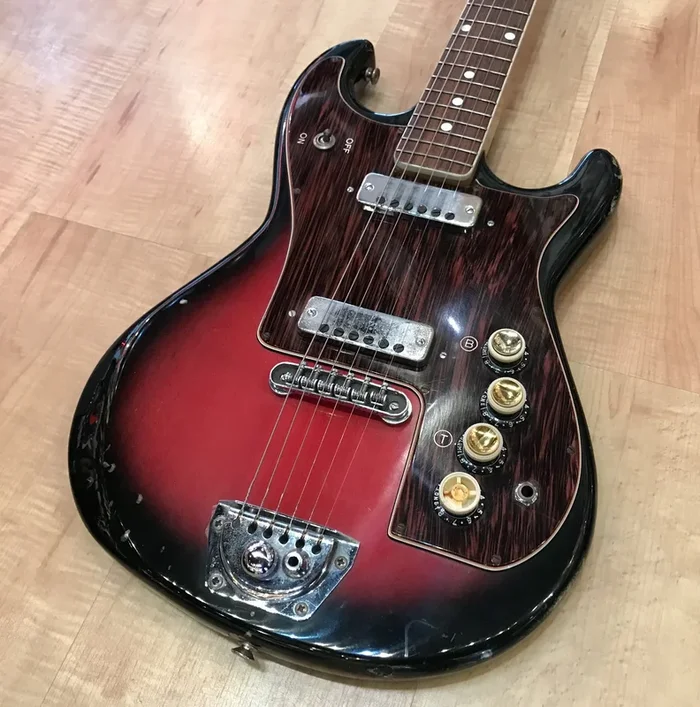 Vintage 1965 Zero Sette Atlas Electric Guitar (Red Sunburst)