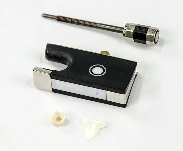 Violin Bow Frog-Glasser Premium- 1/2-1/4