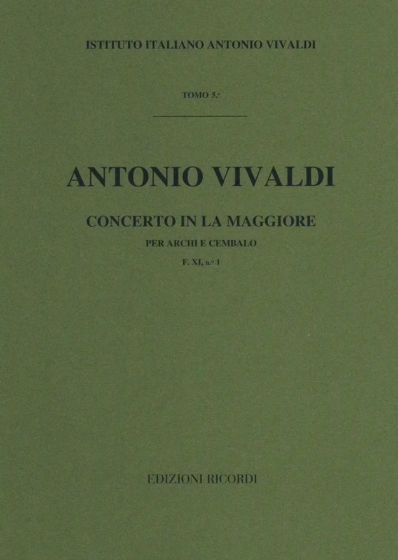 Vivaldi: String Concerto in A Major, RV 159