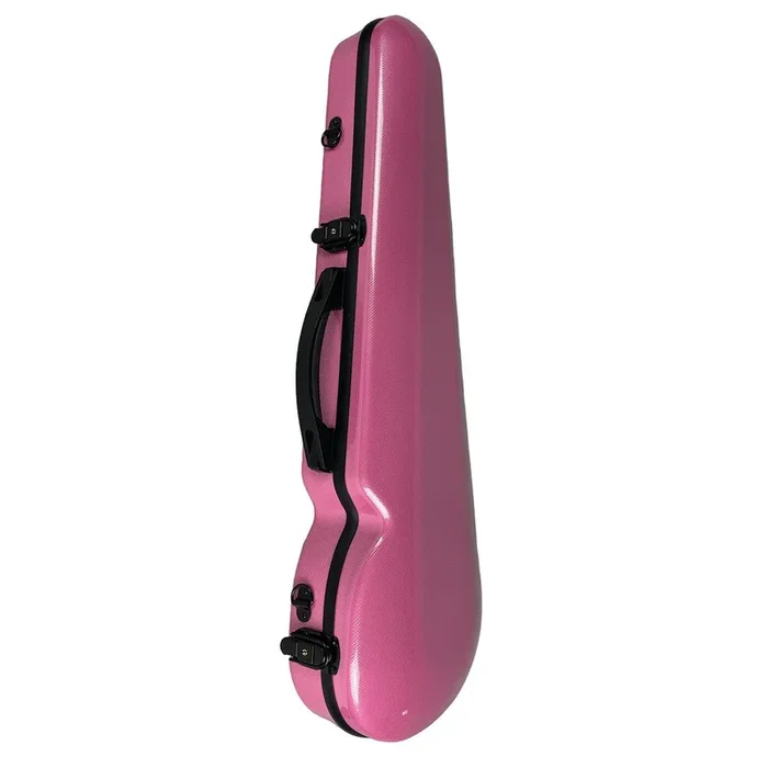 VIVO Shaped Case Fashion Doll Pink for 4/4 Violin / 14″ Viola, Lightweight & Durable