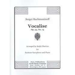 Vocalise, Op. 34, No. 14 – Baritone Saxophone and Piano