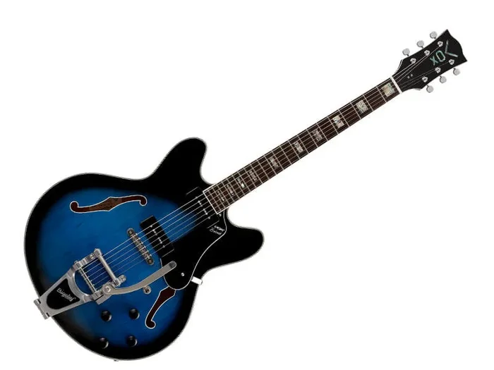 Vox Bobcat V90 Bigsby Guitar – Blue