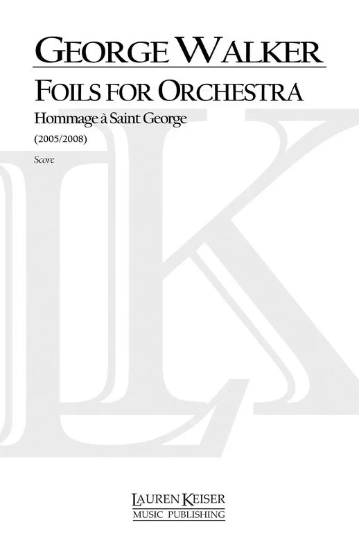Walker – Foils For Orchestra Full Score (Pod) (Music Score)