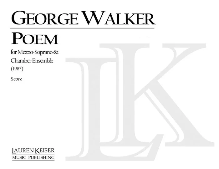 Walker – Poeme For Violin/Orchestra Full Score (Pod) (Music Score)