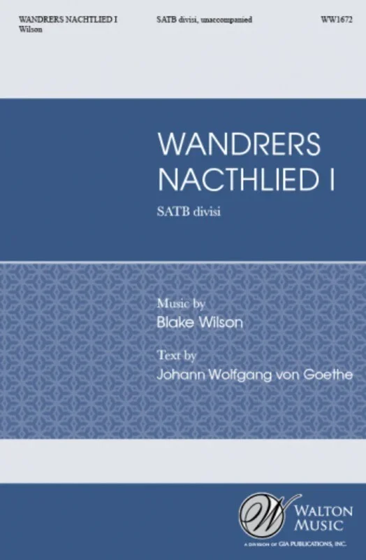 Wandrers Nachtlied I SATB Divisi A Cappella (Octavo)