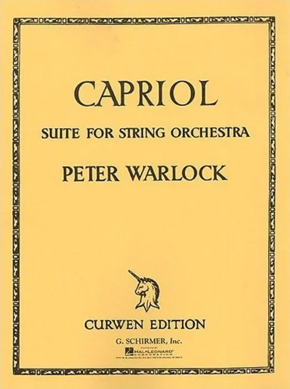 Warlock Capriol Suite Str.Orch Parts(Cur