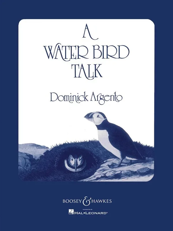 Water Bird Talk Vocal Score Book