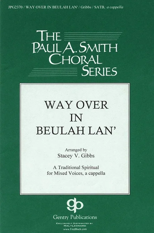 Way Over In Beluah Lan SATB Divisi A Cappella (Octavo)