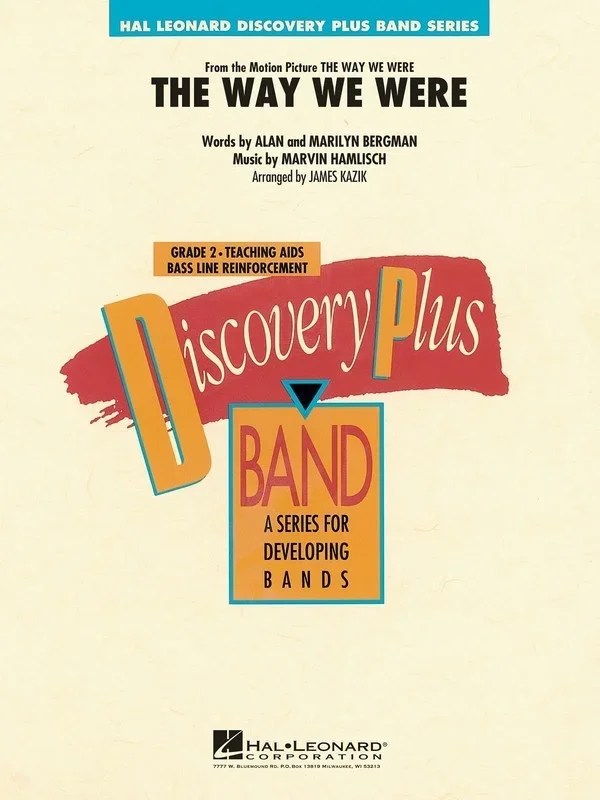 Way We Were Discovery Plus Concert Band 2 (Music Score/Parts)