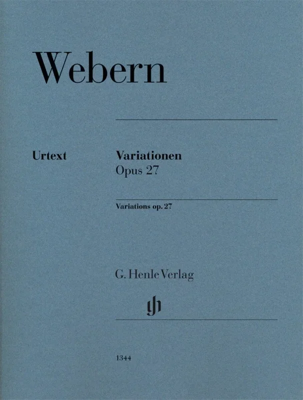 Webern – Variations Op 27 Piano (Softcover Book)
