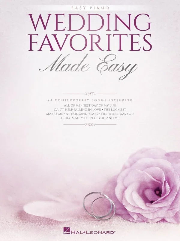 Wedding Favorites Made Easy Easy Piano (Softcover Book)