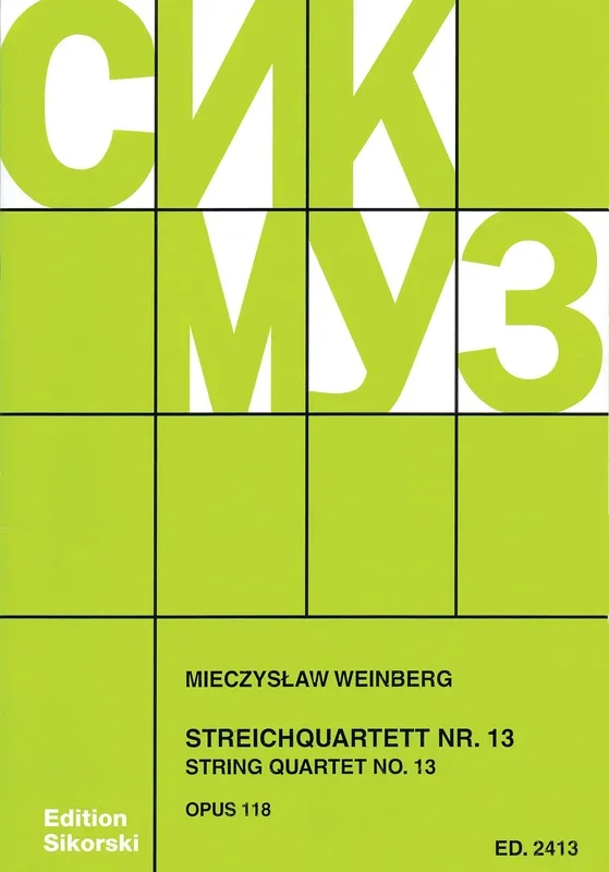 Weinberg: String Quartet No. 13