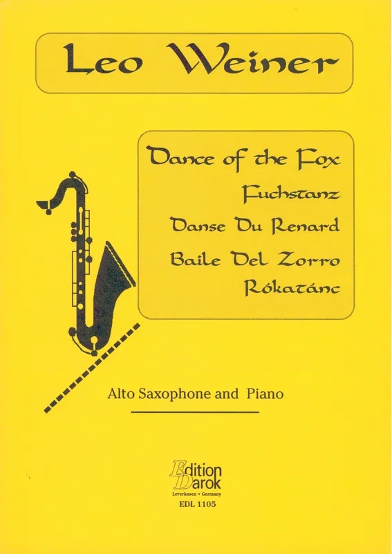 Weiner: Rókatánc – Dance of the Fox (arr. for alto sax & piano)