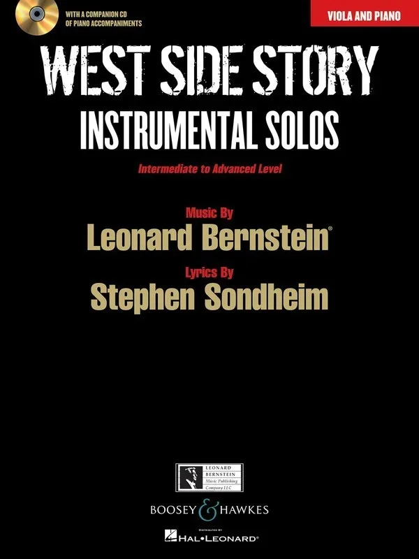 West Side Story Viola And Piano Book/CD Int-Adv Book
