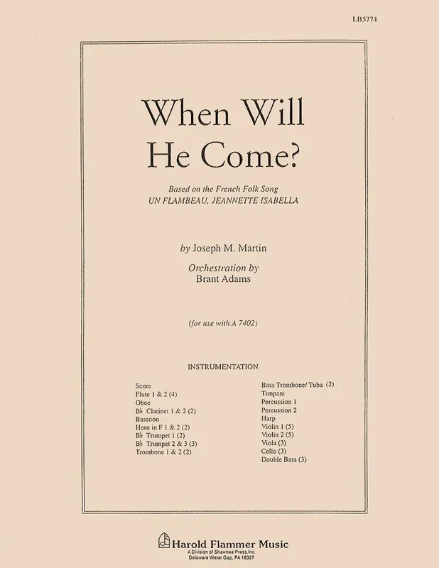 When Will He Come Orch Book