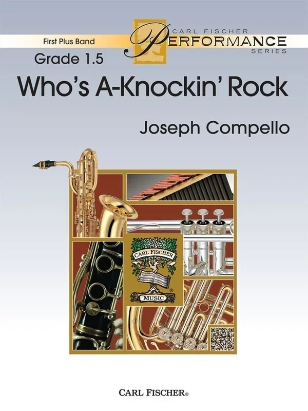 Whos A-Knockin Rock Concert Band 1.5 Score/Parts Book
